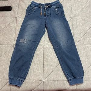 Little boys Jean joggers size 5T
